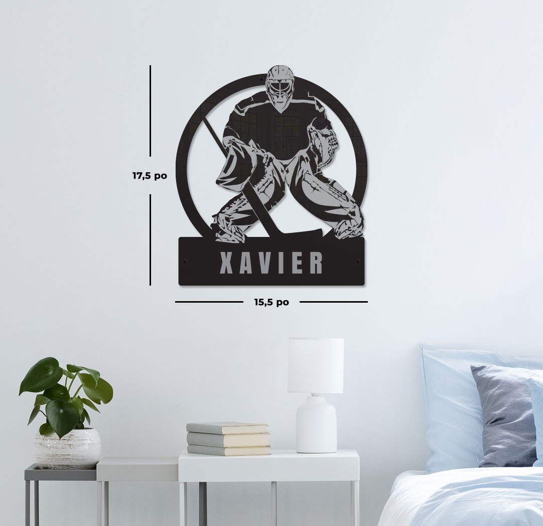 Panneau gardien de hockey