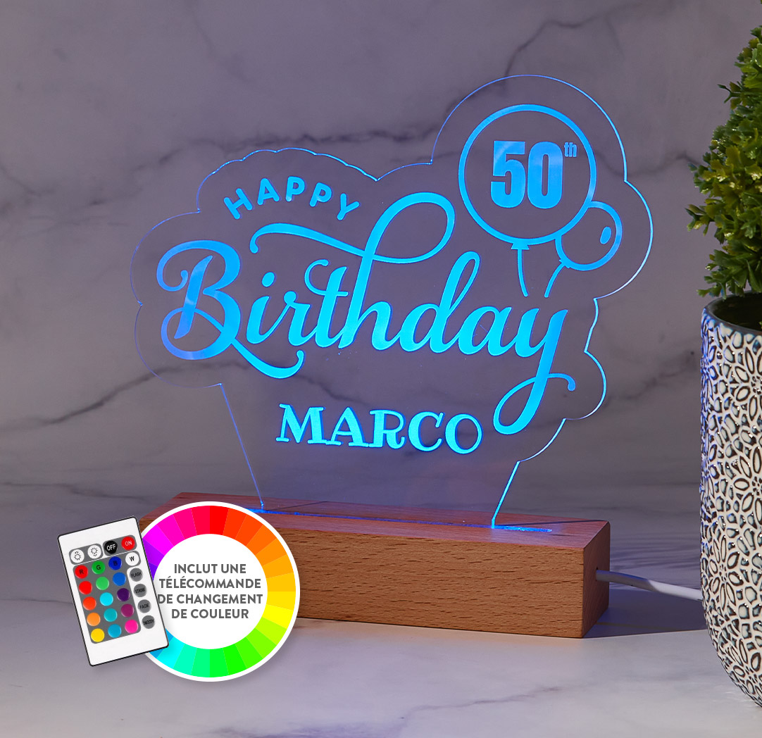 Lot De 100 Confettis D'anniversaire En Bois Happy Birthday - Décoration