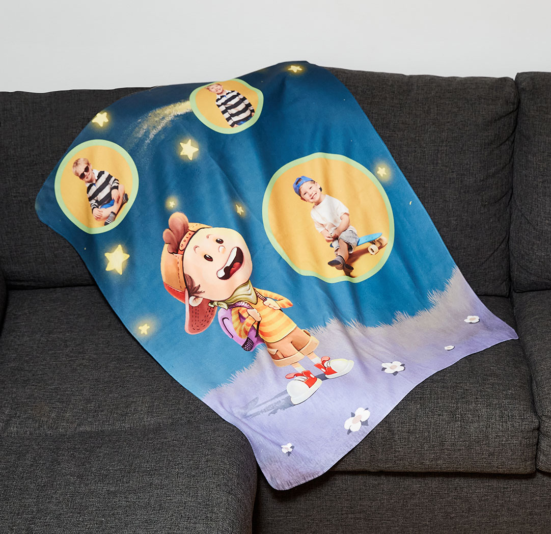 Couverture en molleton Monde des étincelles de 30 x 40 po