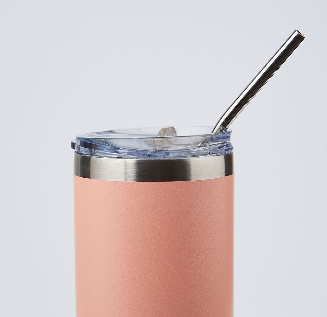 600ml Peach Personalized Tumbler