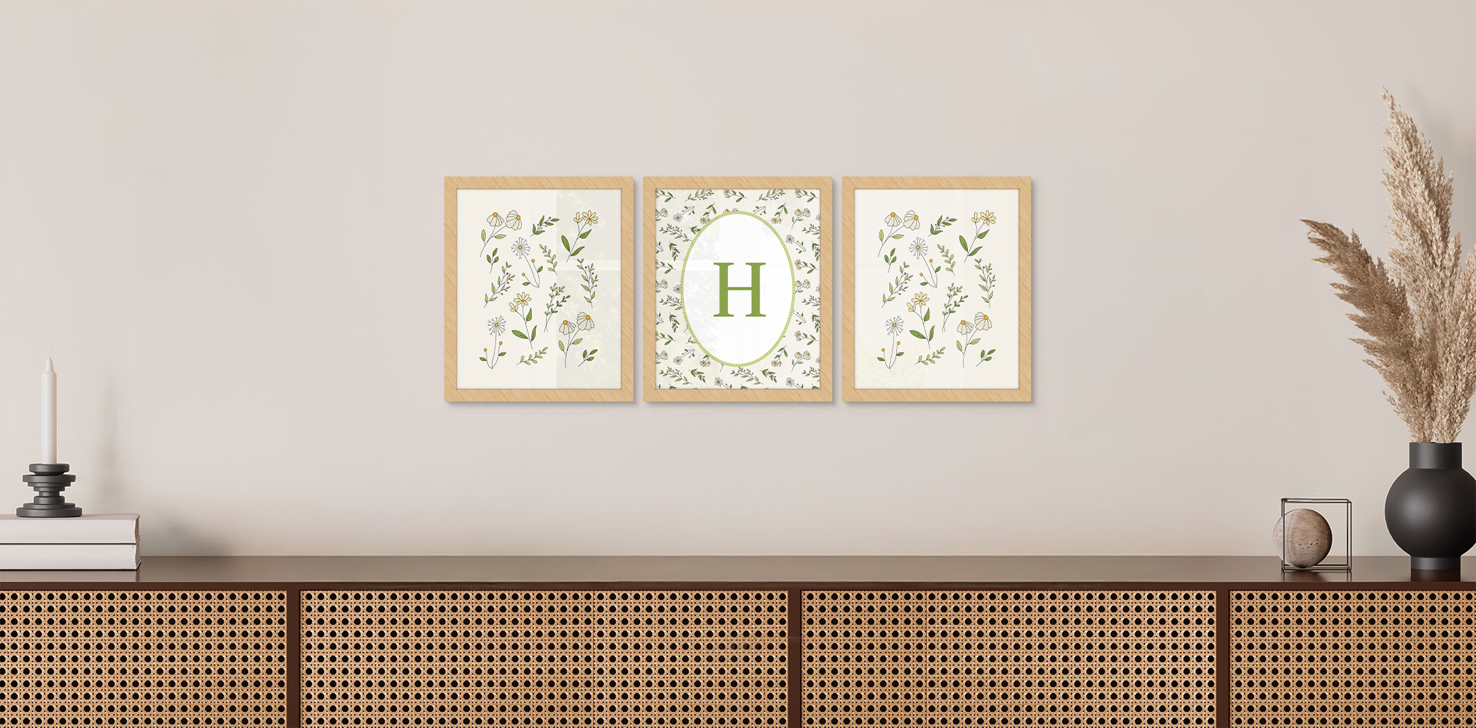 Set of 3 - Themed 8x10 Wood Frames