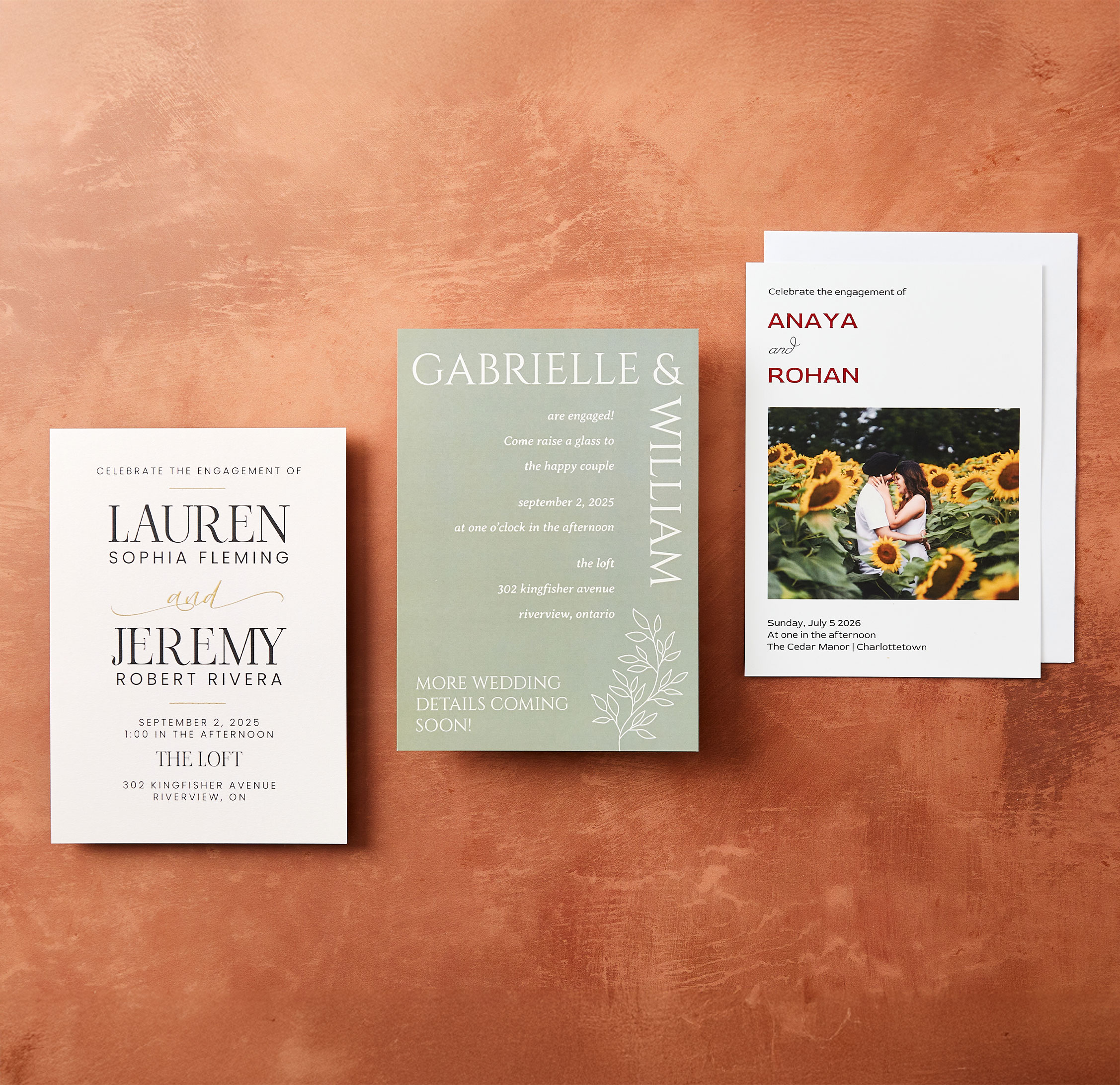 5x7 Engagement Party Invitations