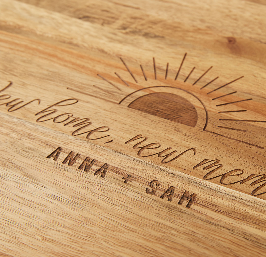 Personalized Wood Serving Tray