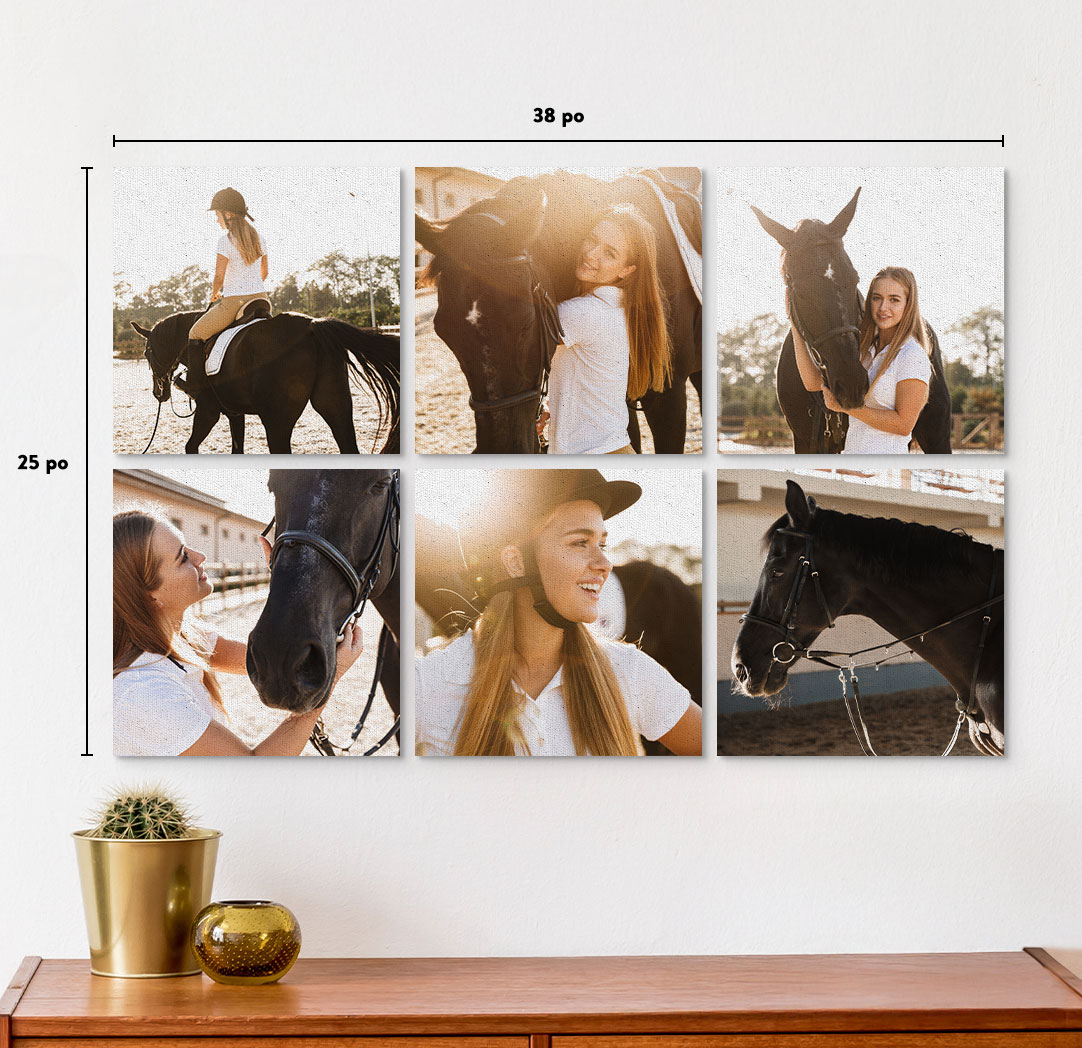 Photo sur toile prestige 12 x 12 po - Ensemble de 6