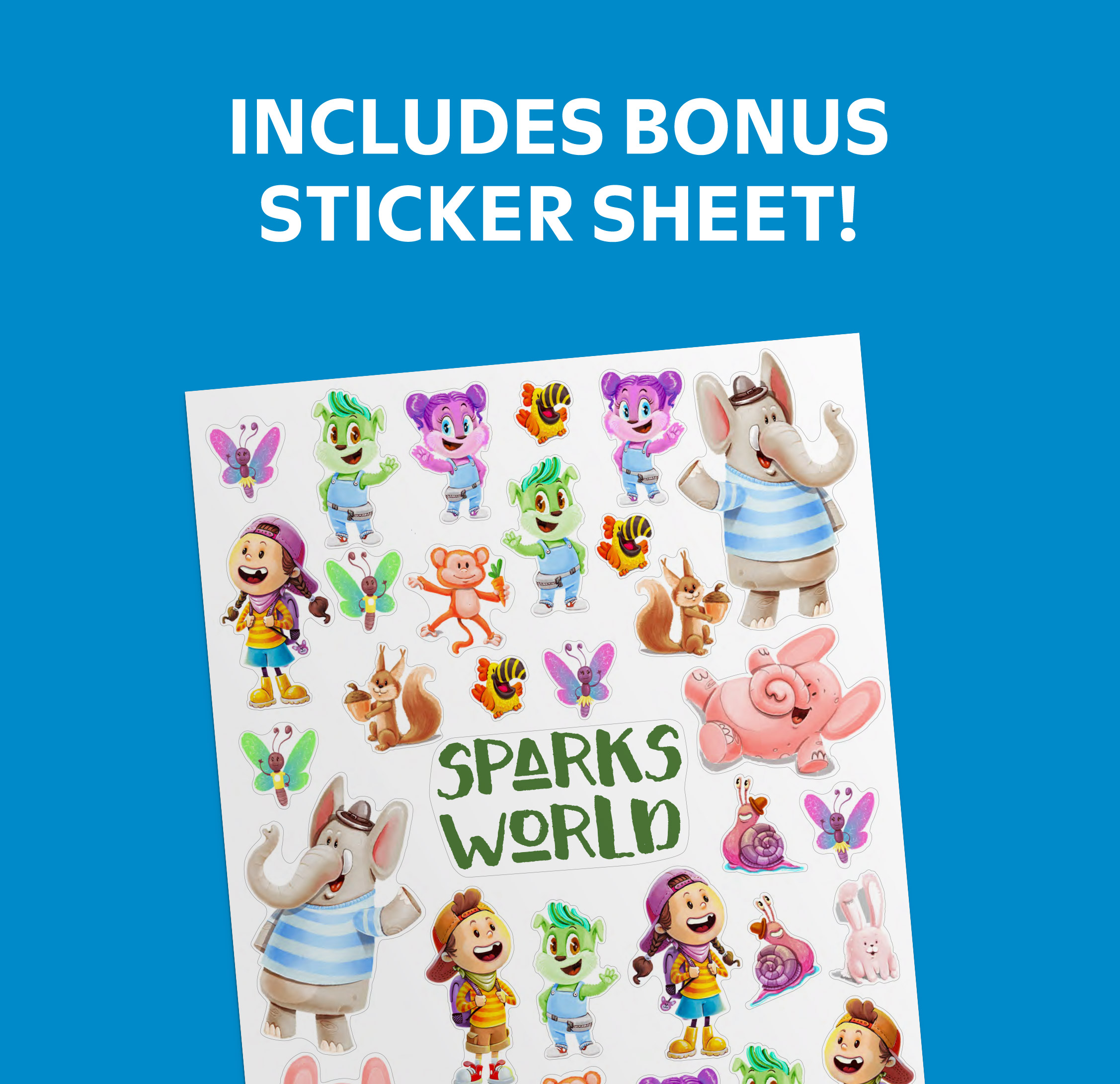 8.5x11 Sparks World Soft Cover Storybook