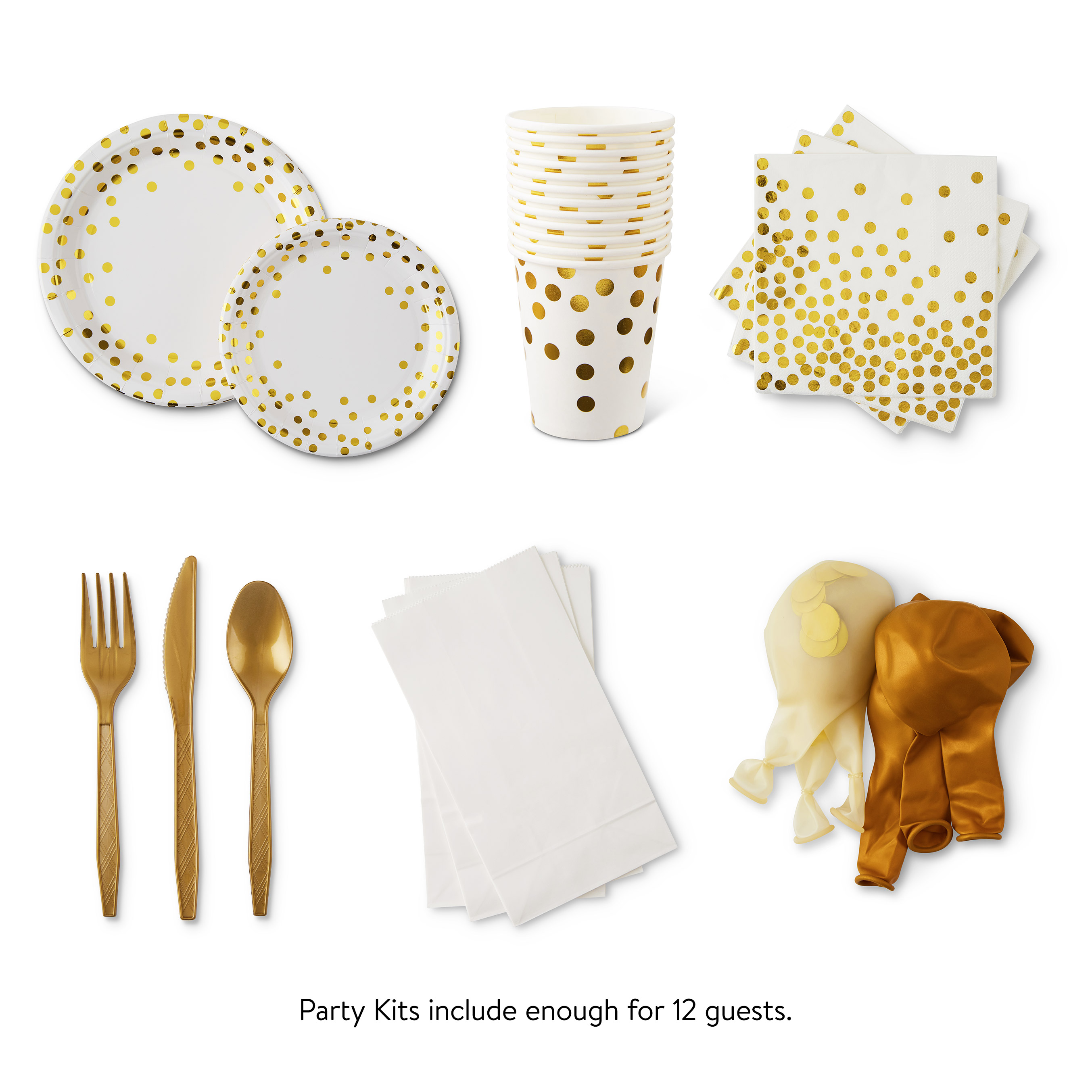 White & Gold - Party Kit