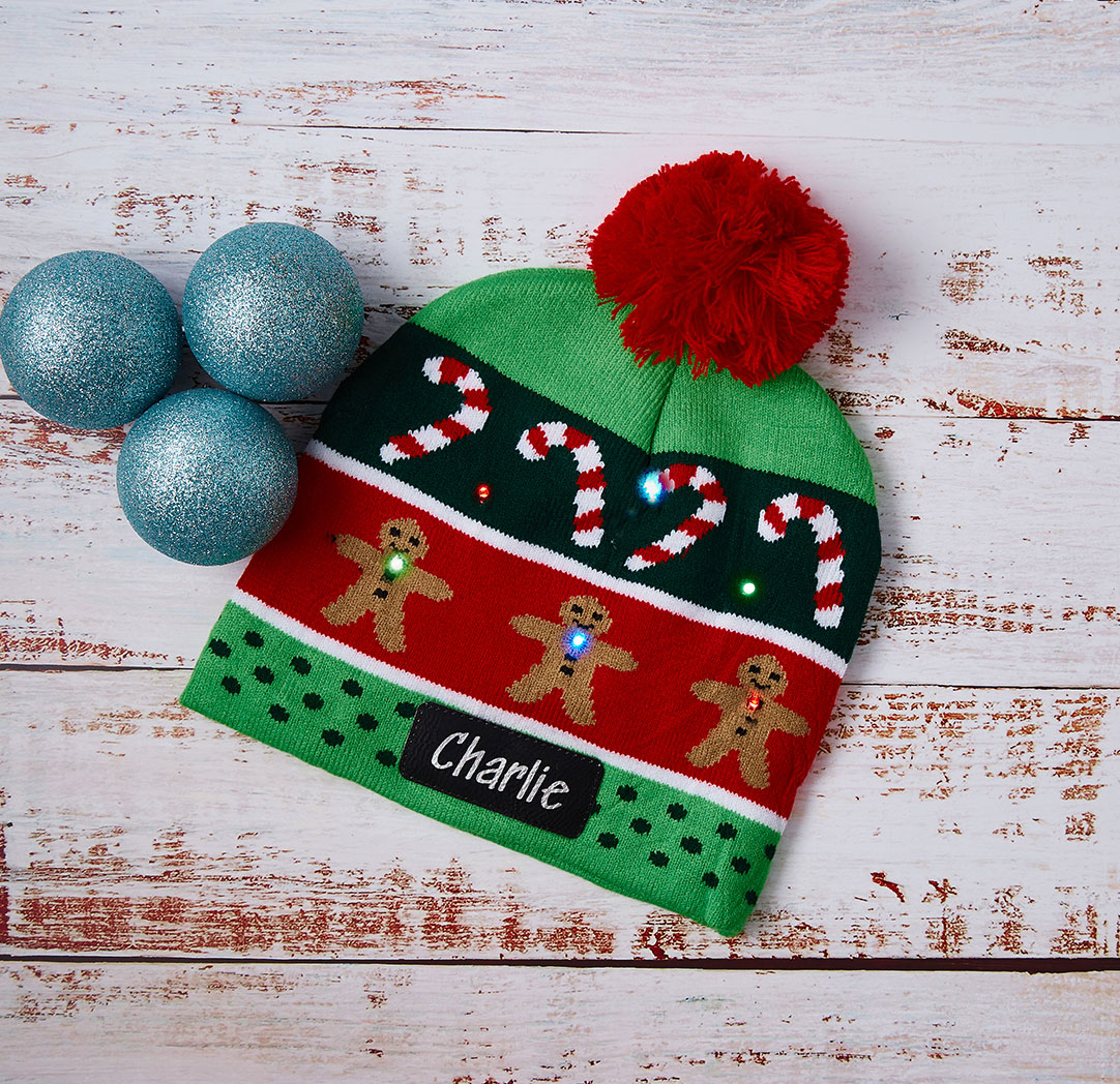 Personalized LED Touque - Candy Cane