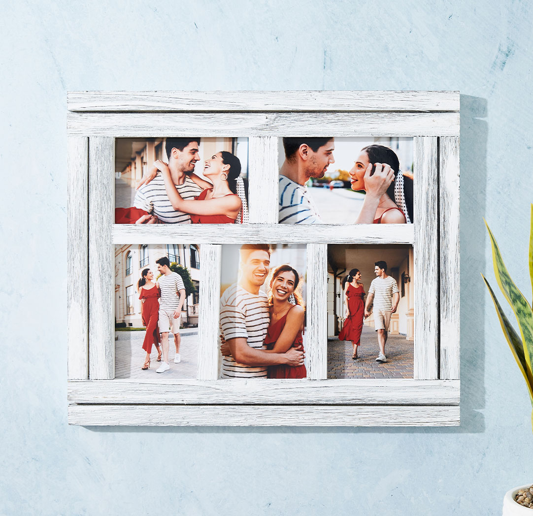 4x6 White Rustic Wood Frame (5)