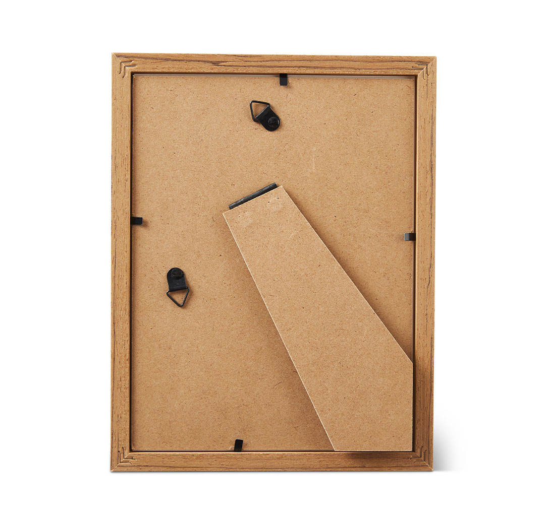 Cadre en bois de teck 6 x 8 po