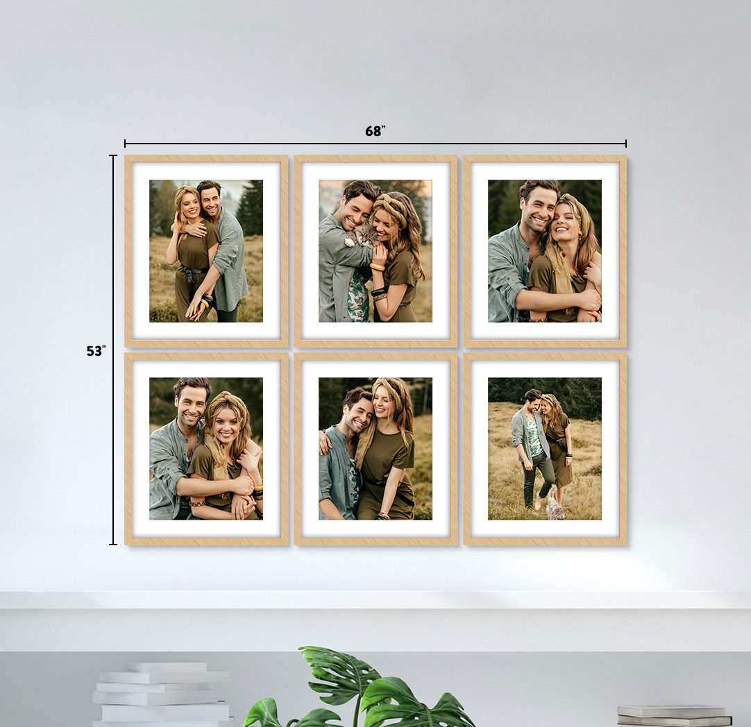 16x20 Wood - Set of 6