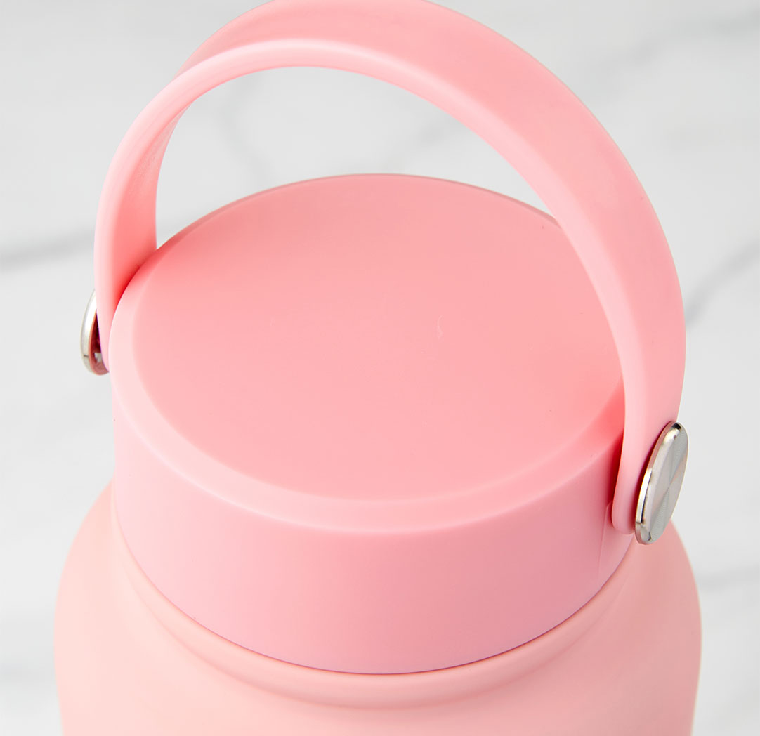 1L Light Pink Personalized Water Bottle