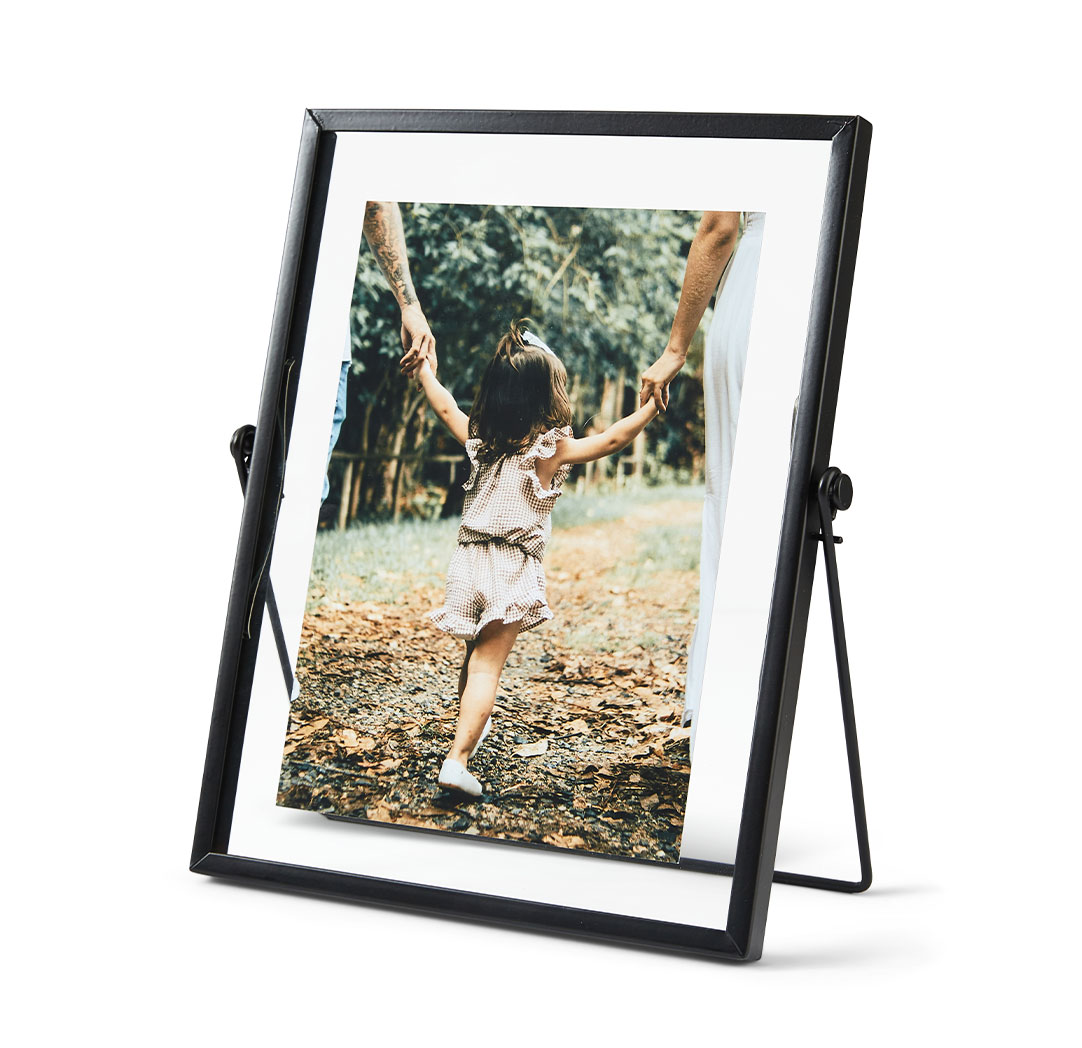 Cadre en métal noir 5 x 7 po