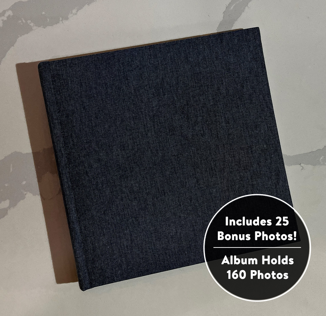 Photo Album - 4x6 Blue Linen