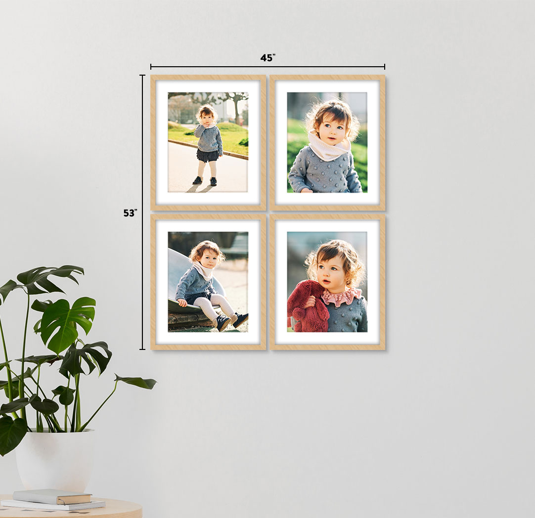 16x20 Wood - Set of 4