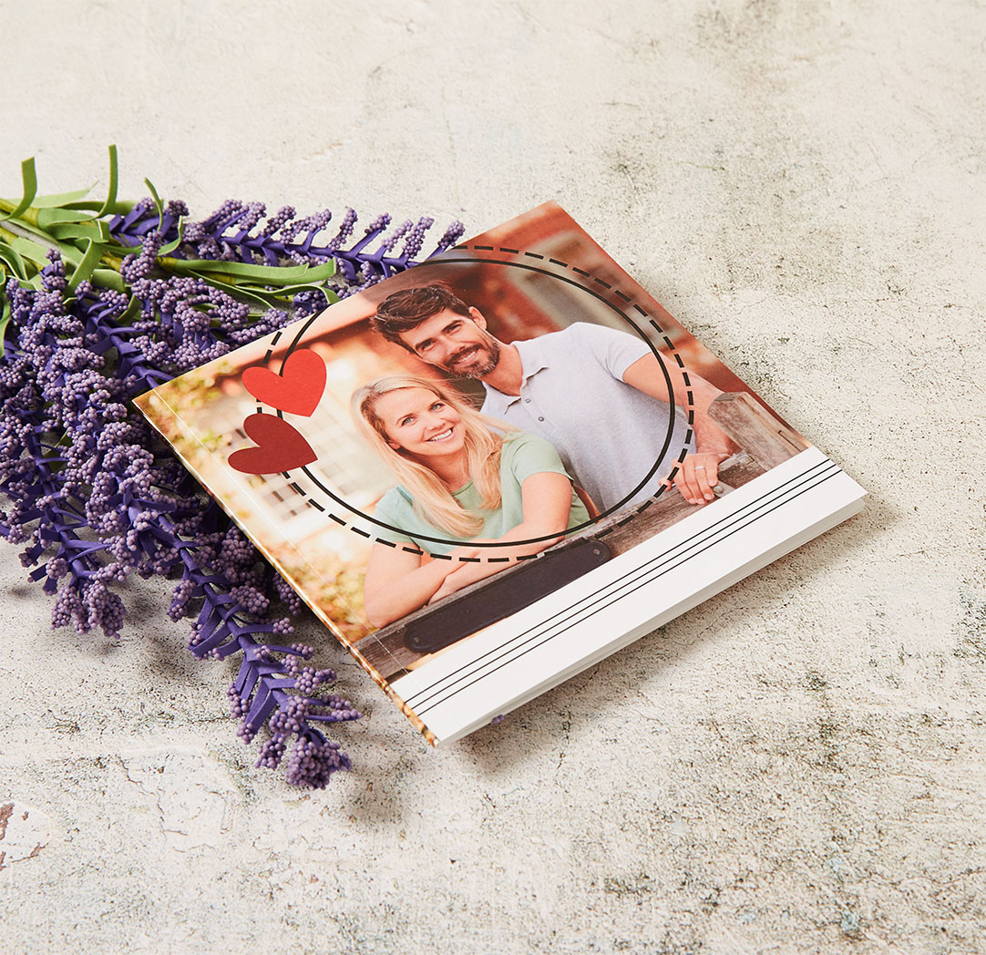 Albums photo à couverture souple personnalisée de 6 x 6 po