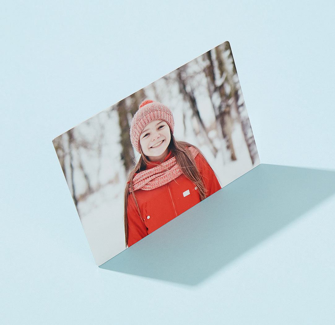 Photos sur plaque de métal de 5 x 7 po