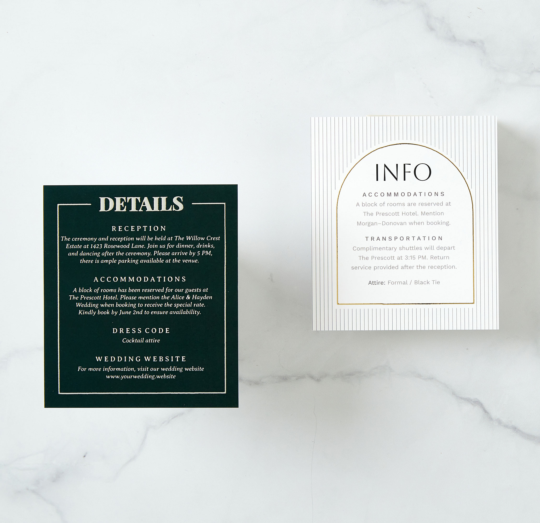 3.5x4 Pearl Detail Cards