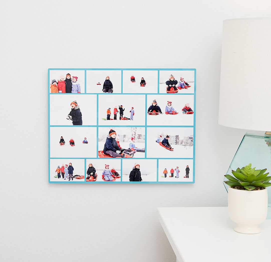 Photos sur plaque de métal de 11 x14 po