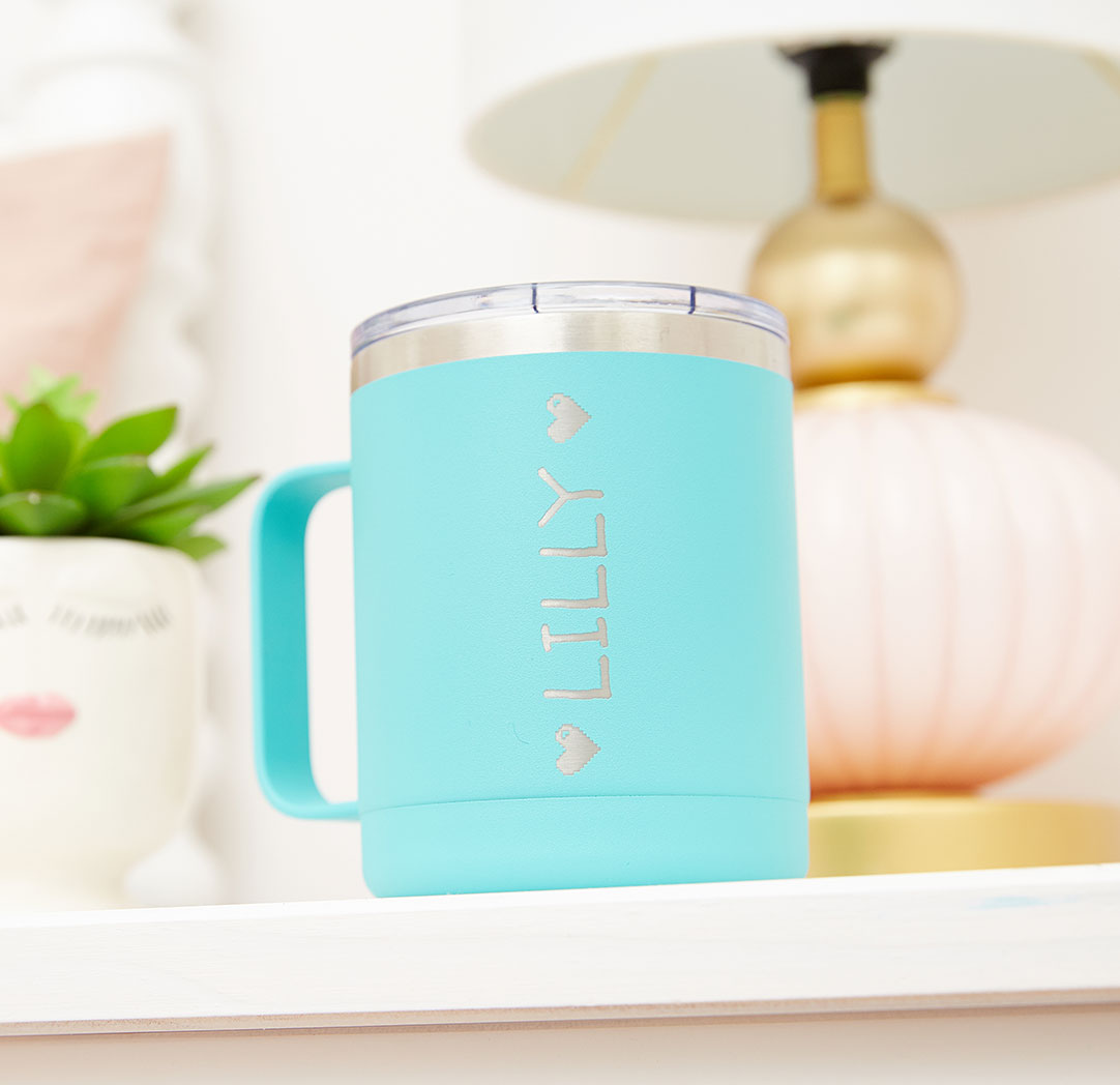 300ml Teal Personalized Travel Mug