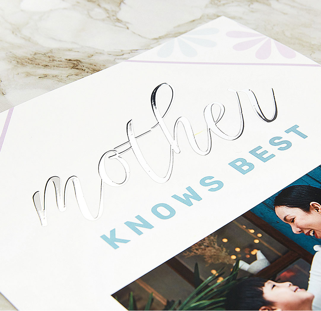 9x12 Folded Soft Touch Foil Greeting Cards