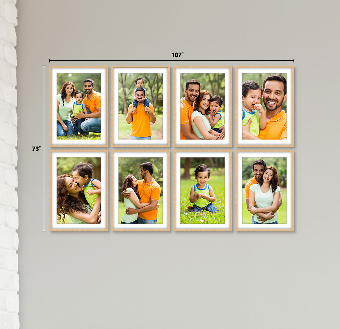 20x30 Wood - Set of 8