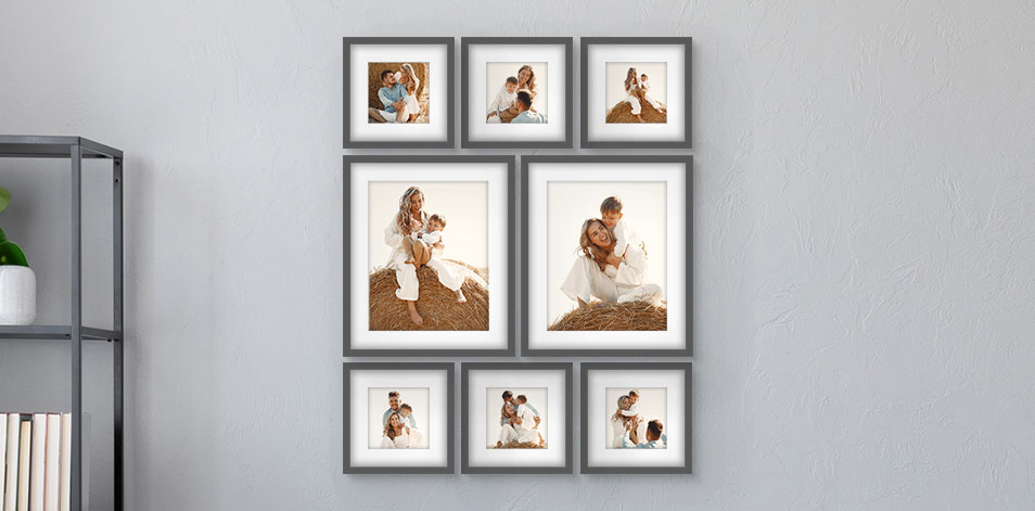 8x8 Grey (6) & 16x20 Grey (2)