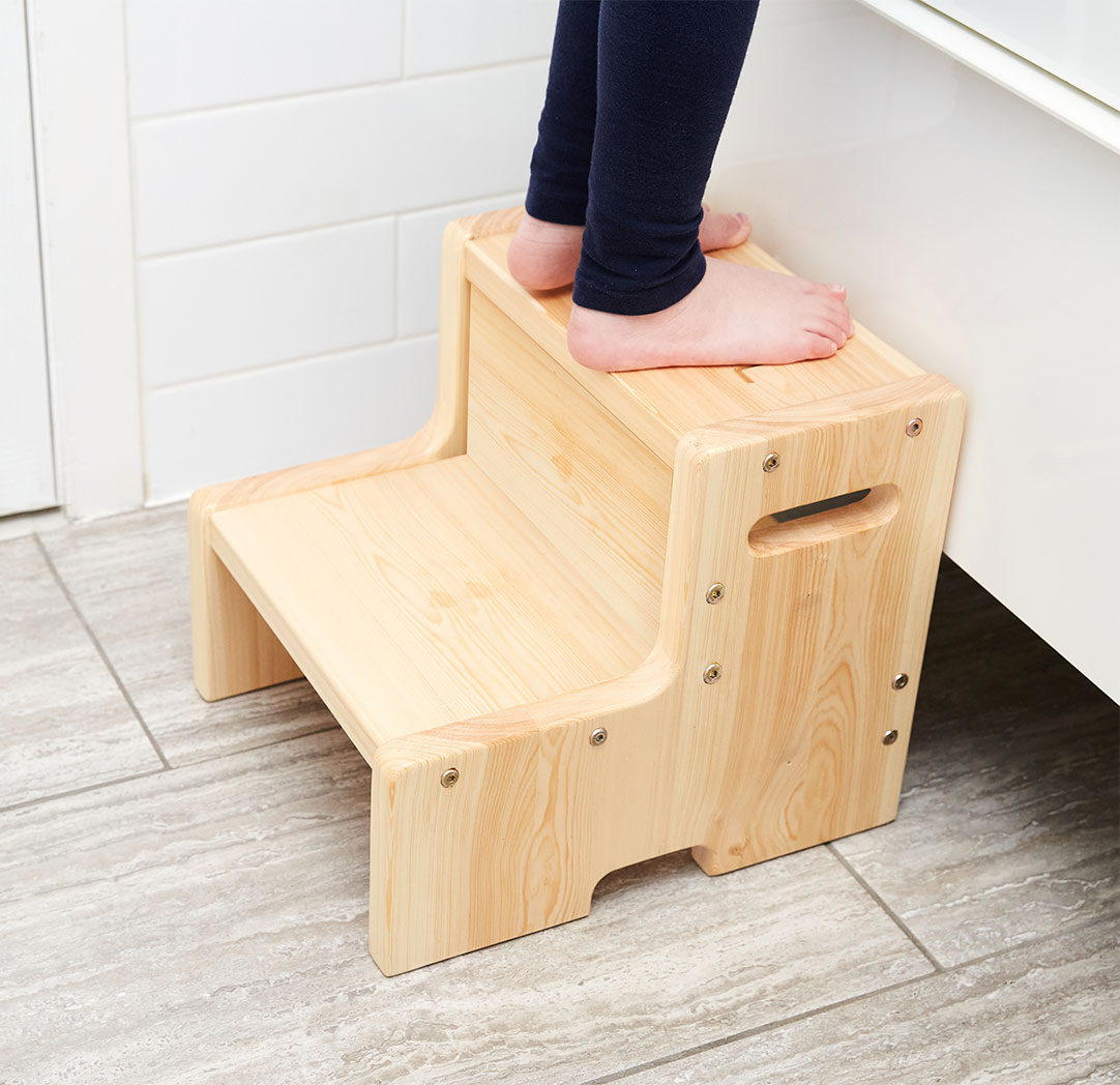 Marchepied personnalisé en bois