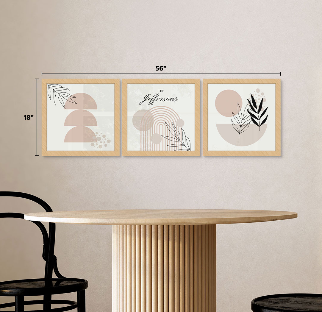 Set of 3 - Themed 12x12 Wood Frames