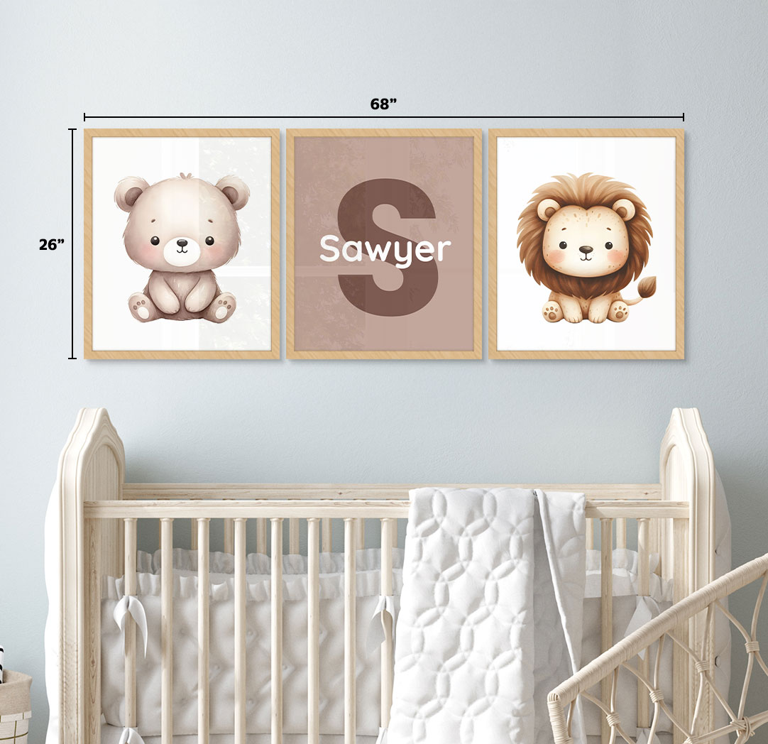 Set of 3 - Themed 16x20 Wood Frames