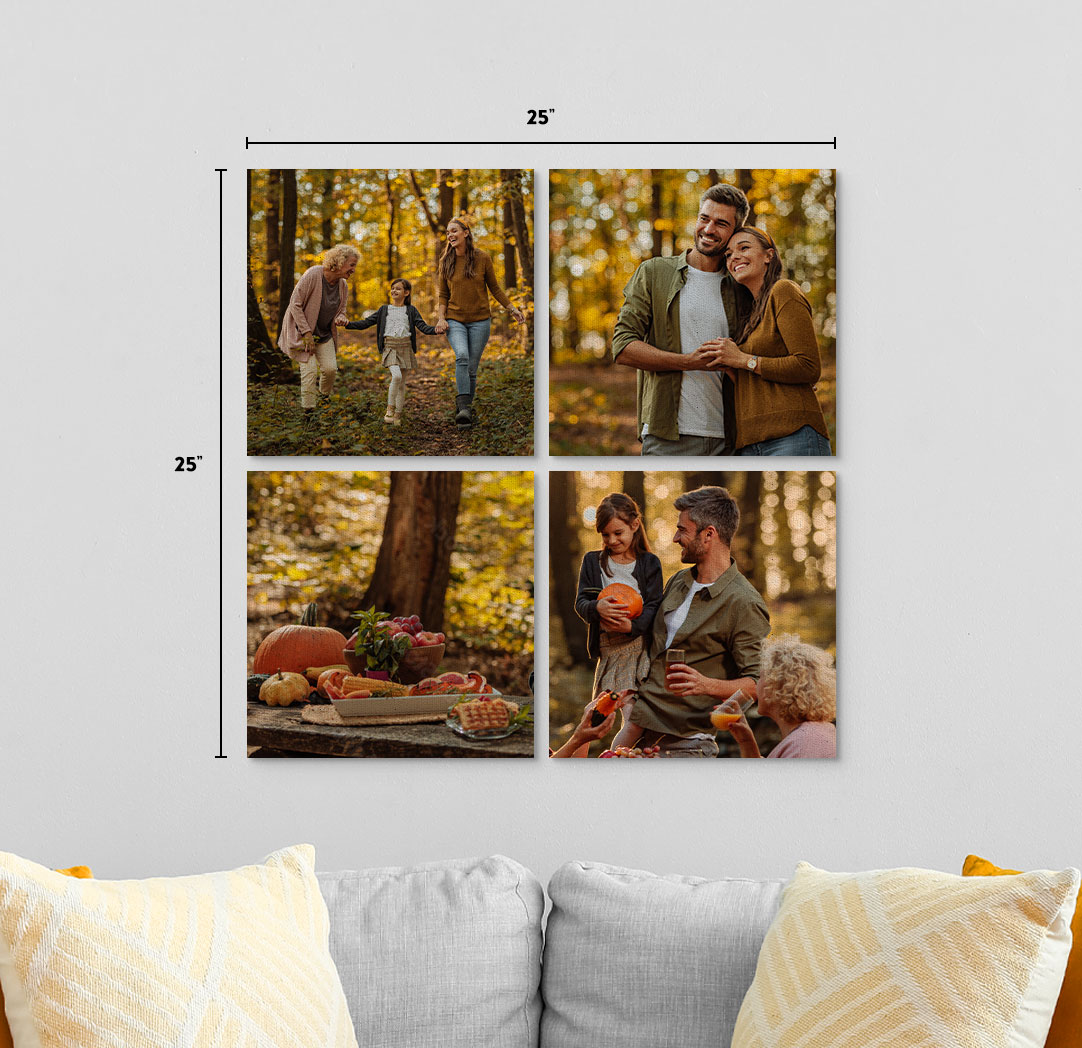 12x12 Premium Canvas - Set of 4