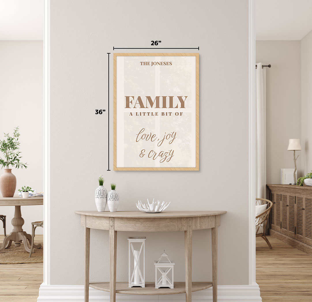 20x30 Wood Framed Themed Spark Poster