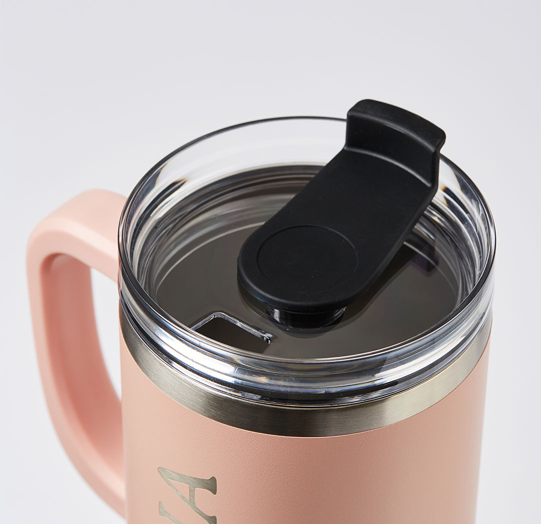40oz. Pink Personalized Travel Tumbler