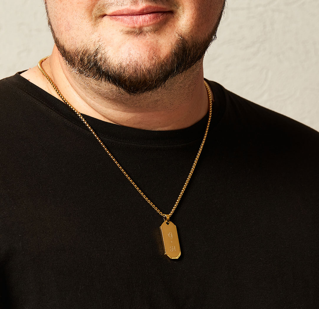 Large Pendant Necklace - Gold Colour