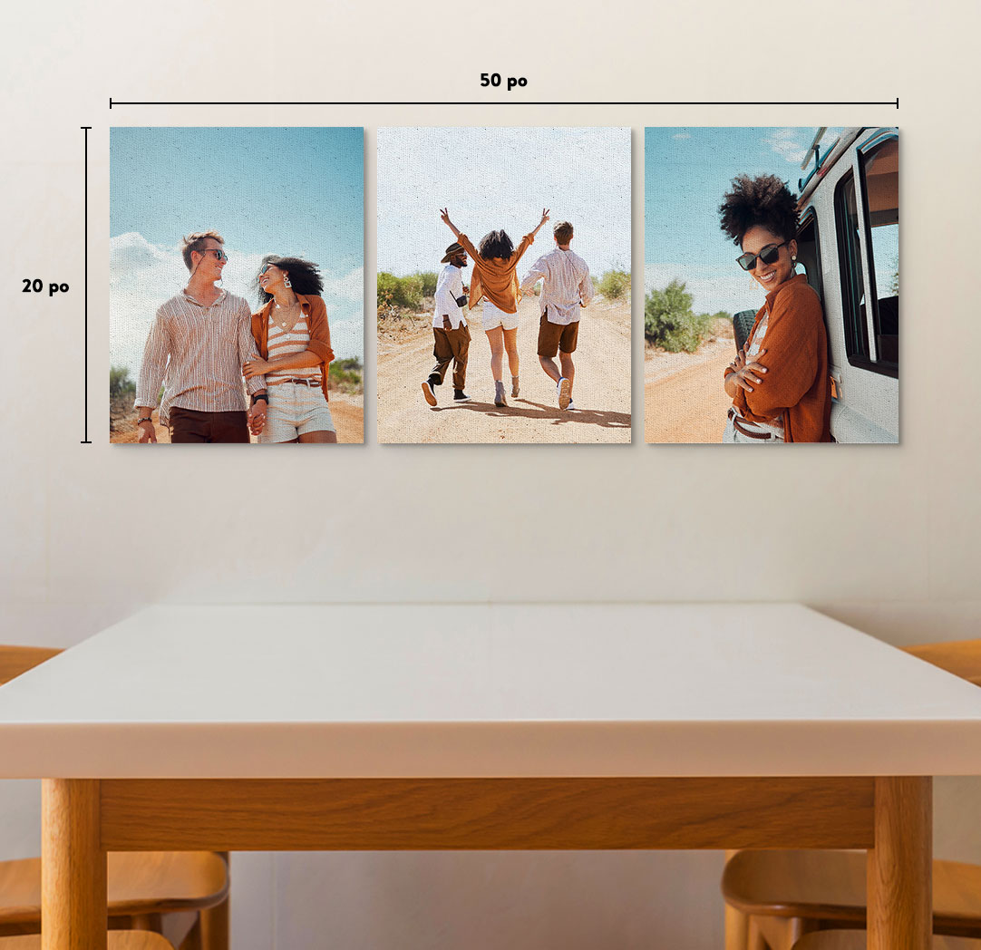 Photo sur toile prestige 16 x 20 po - Ensemble de 3
