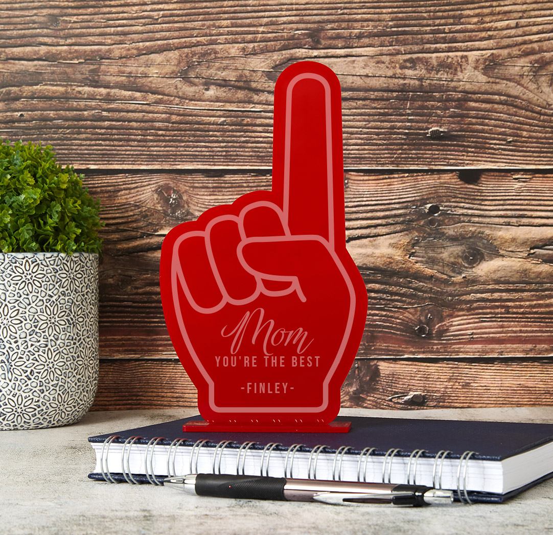 Acrylic Foam Finger - Red