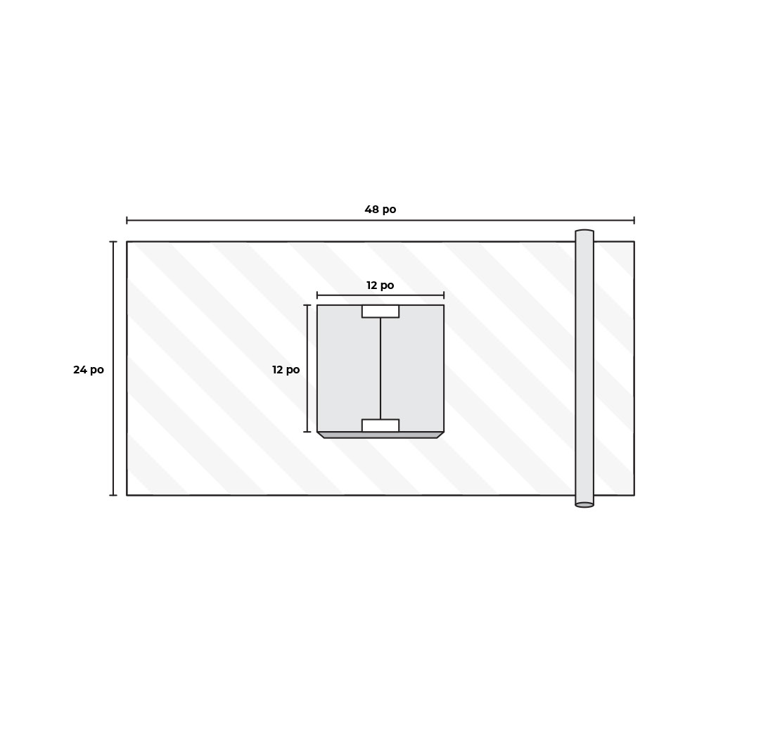 Papier d’emballage personnalisé 24 x 48 po