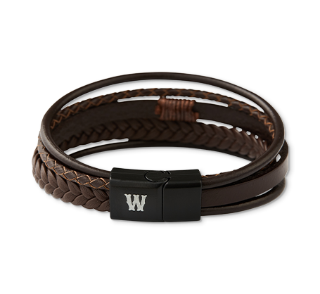 Brown Multilayer Leather Bracelet