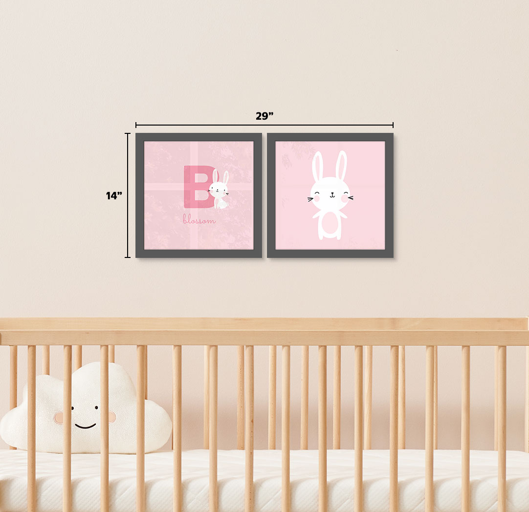 Set of 2 - Themed 8x8 Grey Frames