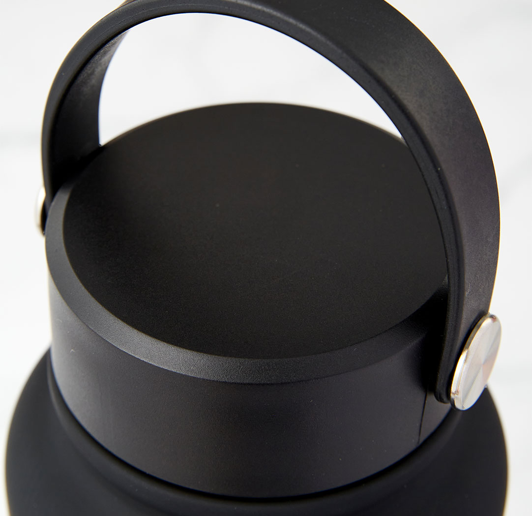 Bouteille à eau personnalisée noire de 1 l