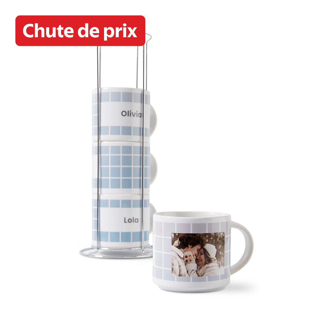 Tasses empilables de 14 oz - Ensemble de 4