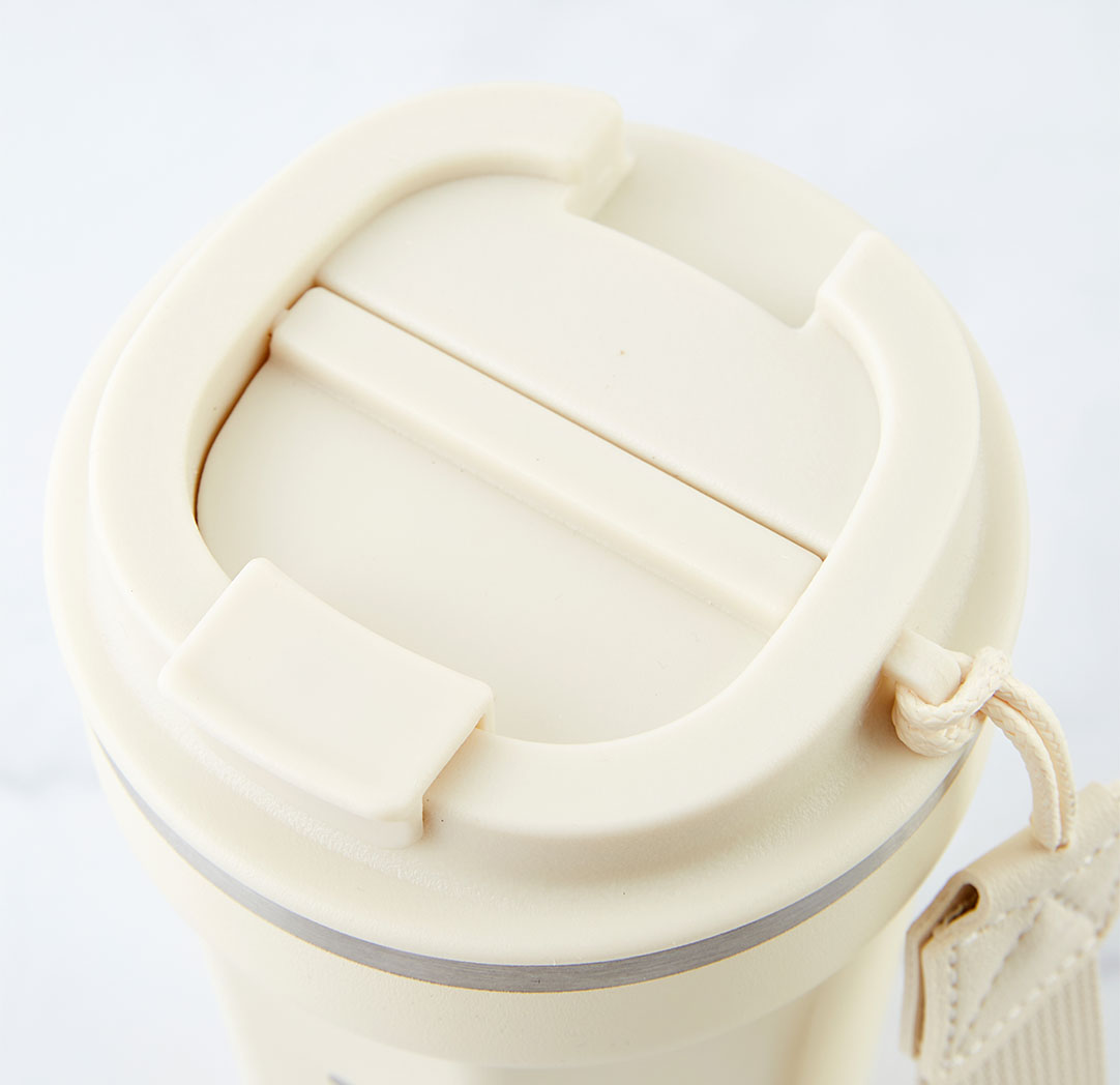 510ml Beige Personalized Coffee Tumbler