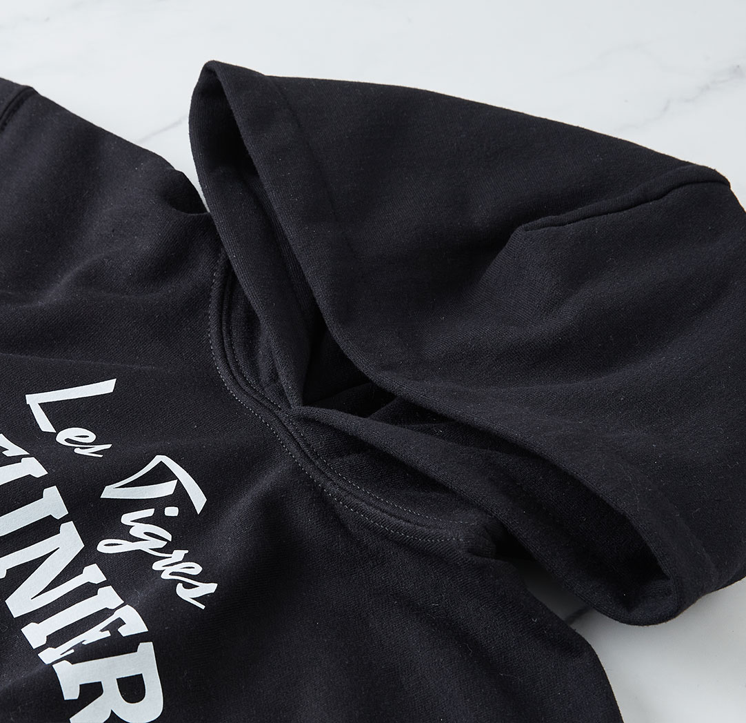 Chandail à capuchon jeunes - noir (très grand)