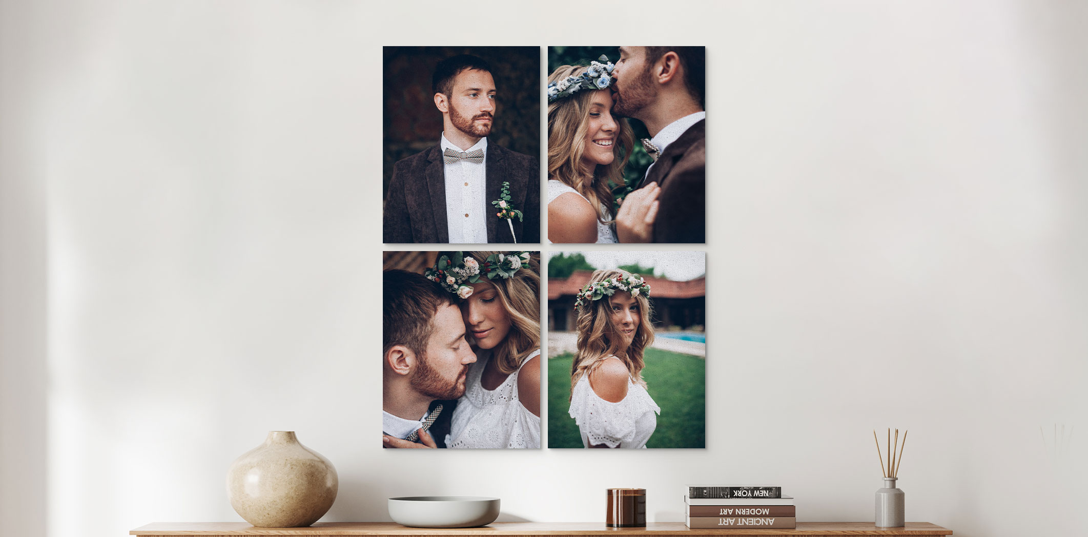 Photos sur toile économiques de 16 x 20 po  - Ensemble de 4