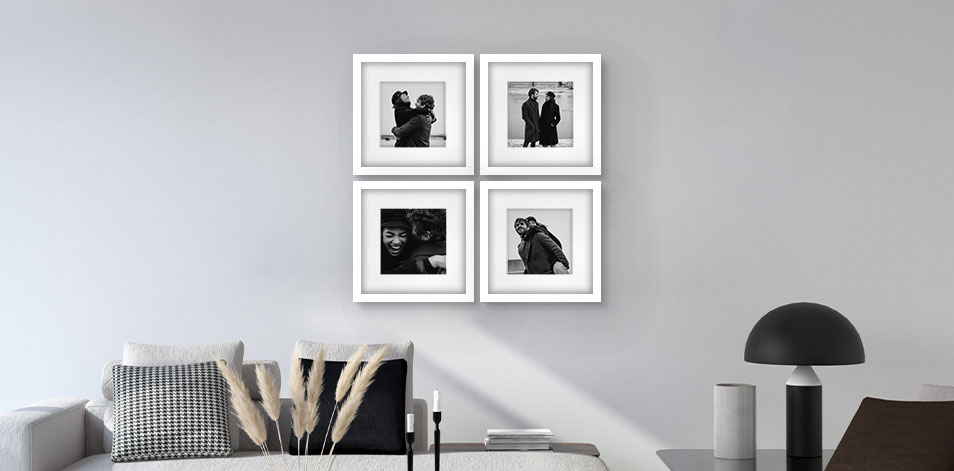 8x8 White - Set of 4