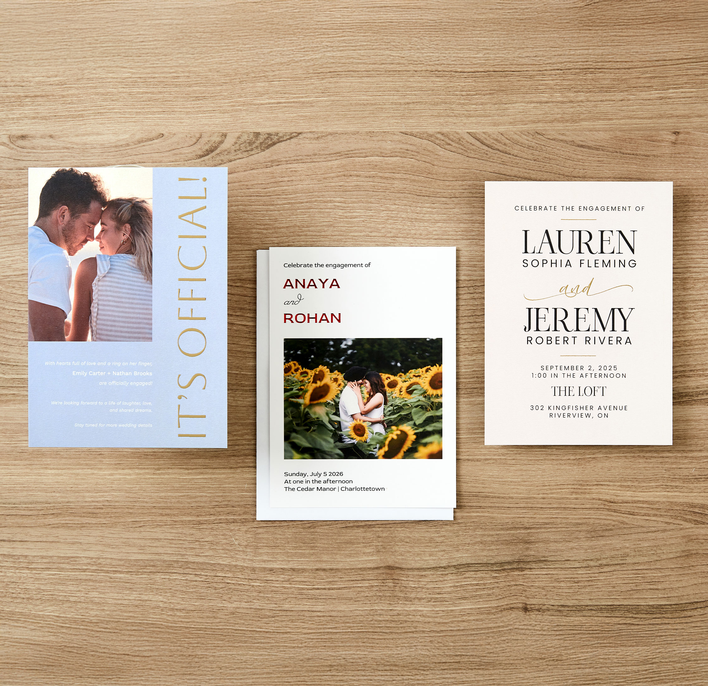 5x7 Pearl Engagement Party Invitations