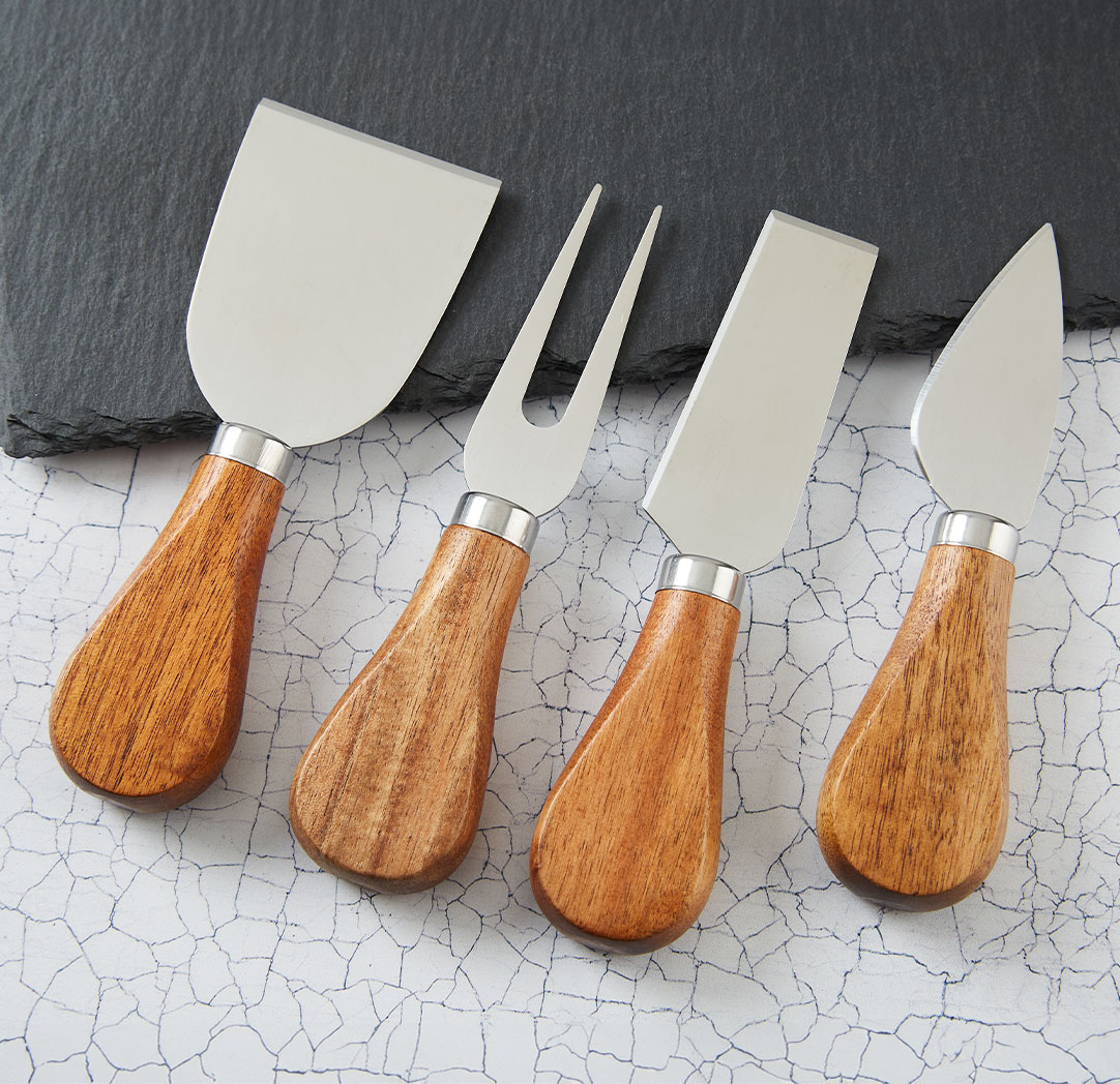 Personalized 5 Piece Slate Cheese Set