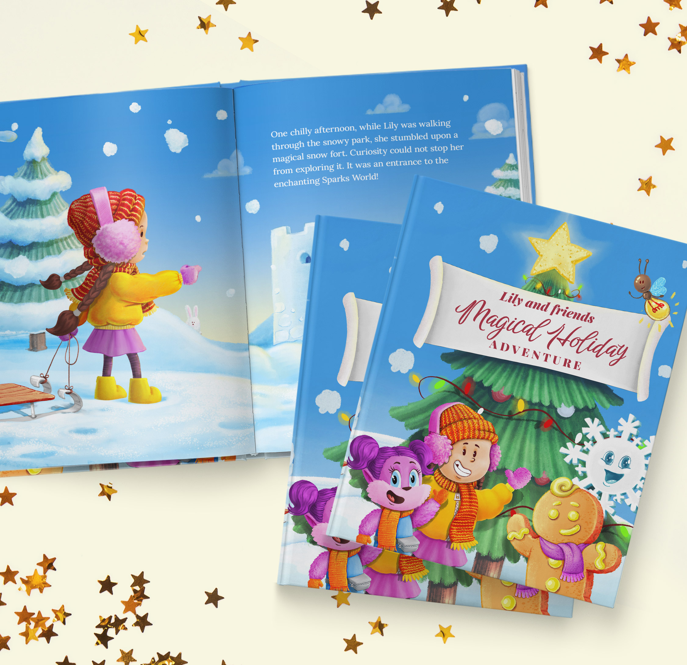 8.5x11 Sparks World Hard Cover Storybook