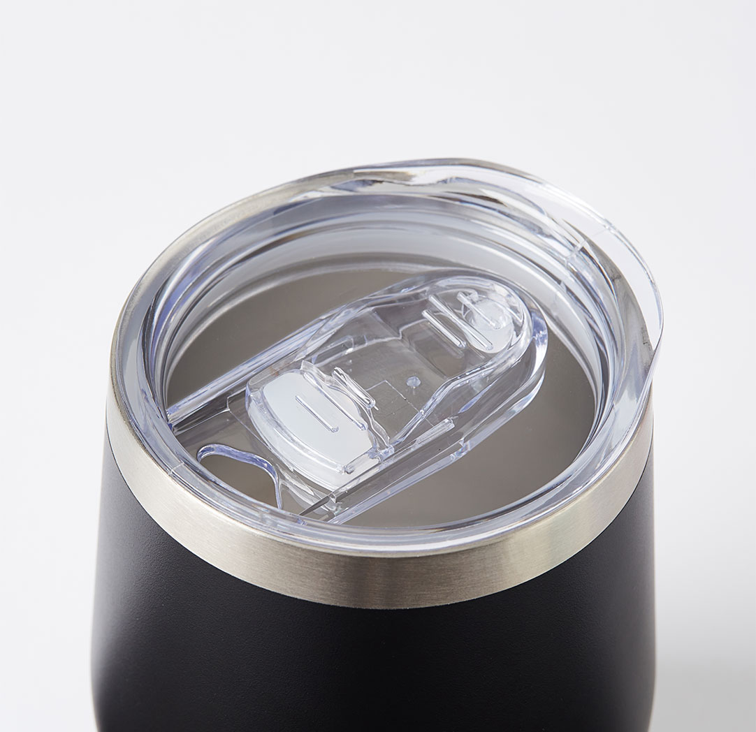 Gobelet personnalisé noir de 12 oz