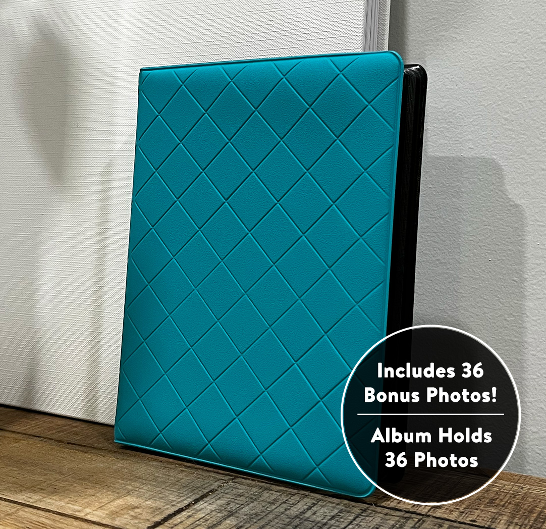 Photo Album - 4x6 Teal Diamond
