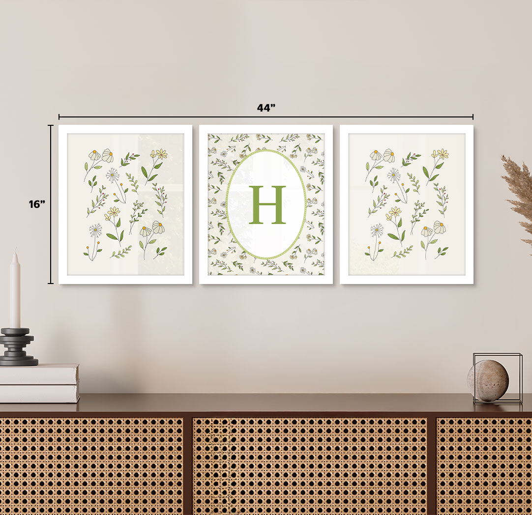 Set of 3 - Themed 8x10 White Frames